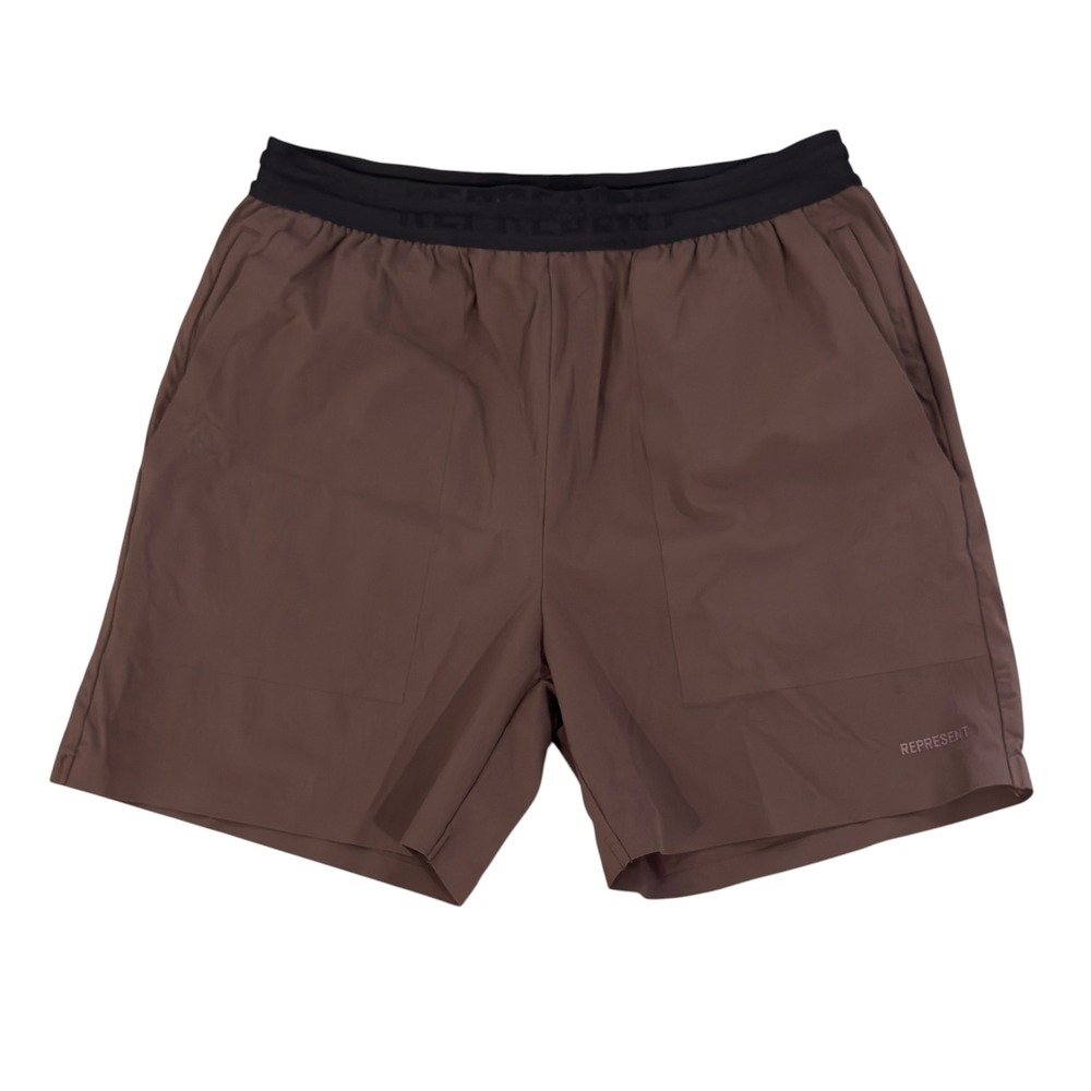 Represent 247 Men's Size Small Brown Training Fused 5" Shorts Athletic Gym euc